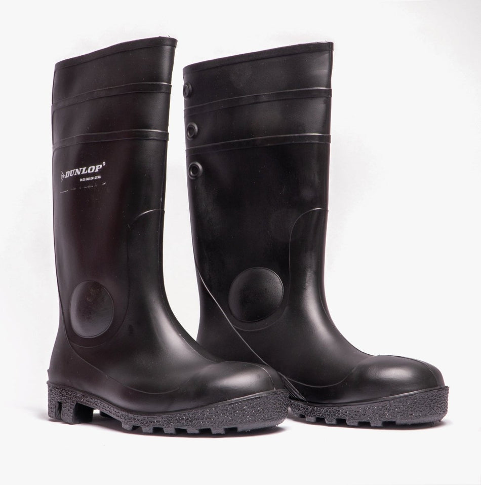 Dunlop PROTOMASTOR Unisex Safety Wellington Boots Black W195A - 38 | STB.co.uk