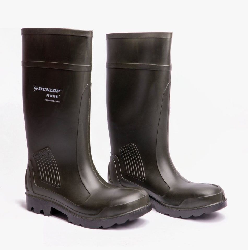 Dunlop PUROFORT PROFESSIONAL Unisex Safety Wellington Boots Green 22212 - 36009 - 04 | STB.co.uk