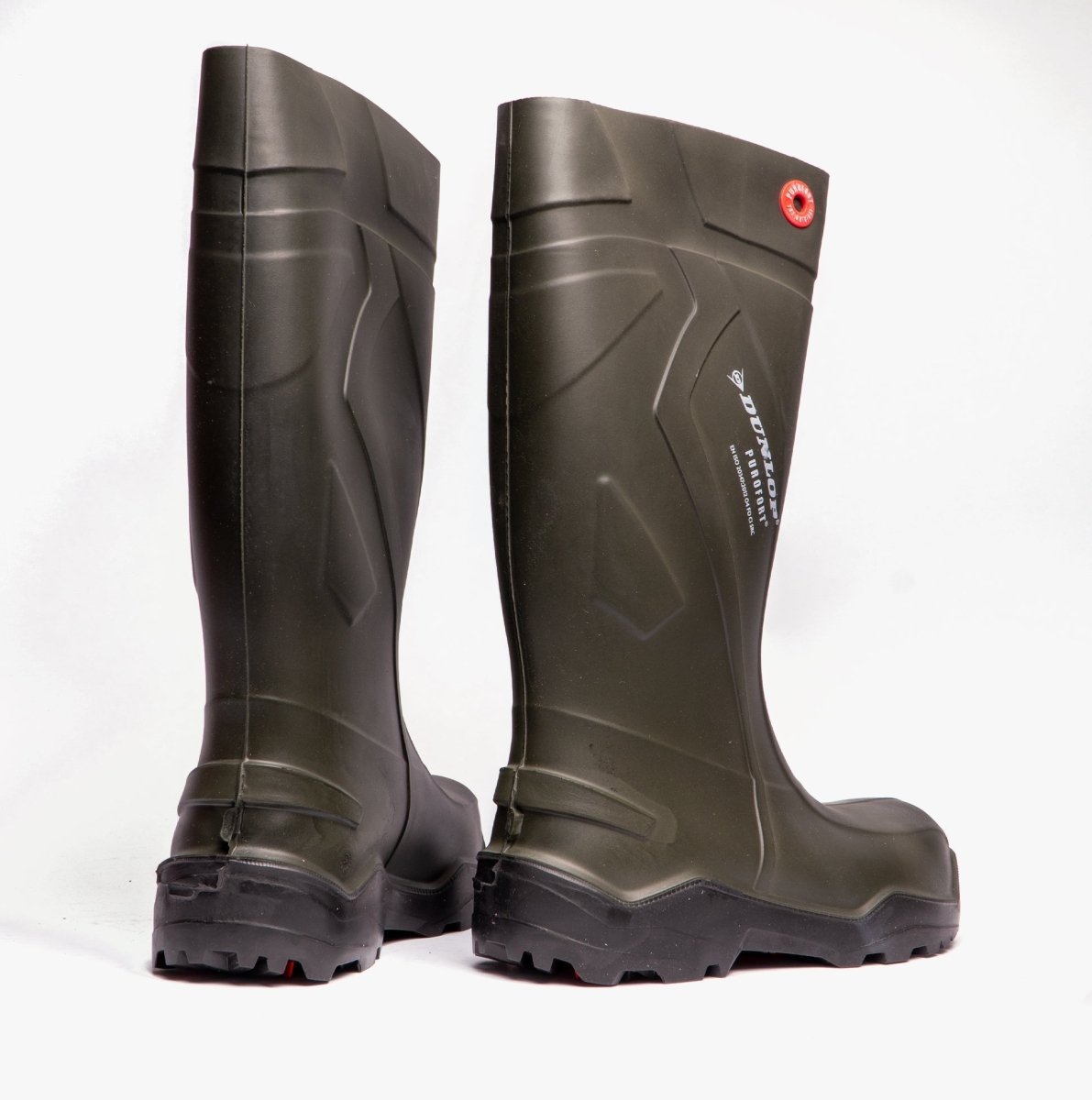 Dunlop PUROFORT+ Unisex Non - Safety Wellington Boots Green W178EX - 37 | STB.co.uk