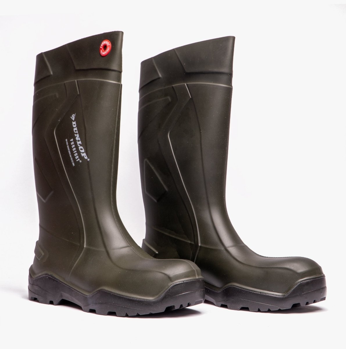 Dunlop PUROFORT+ Unisex Non - Safety Wellington Boots Green W178EX - 37 | STB.co.uk