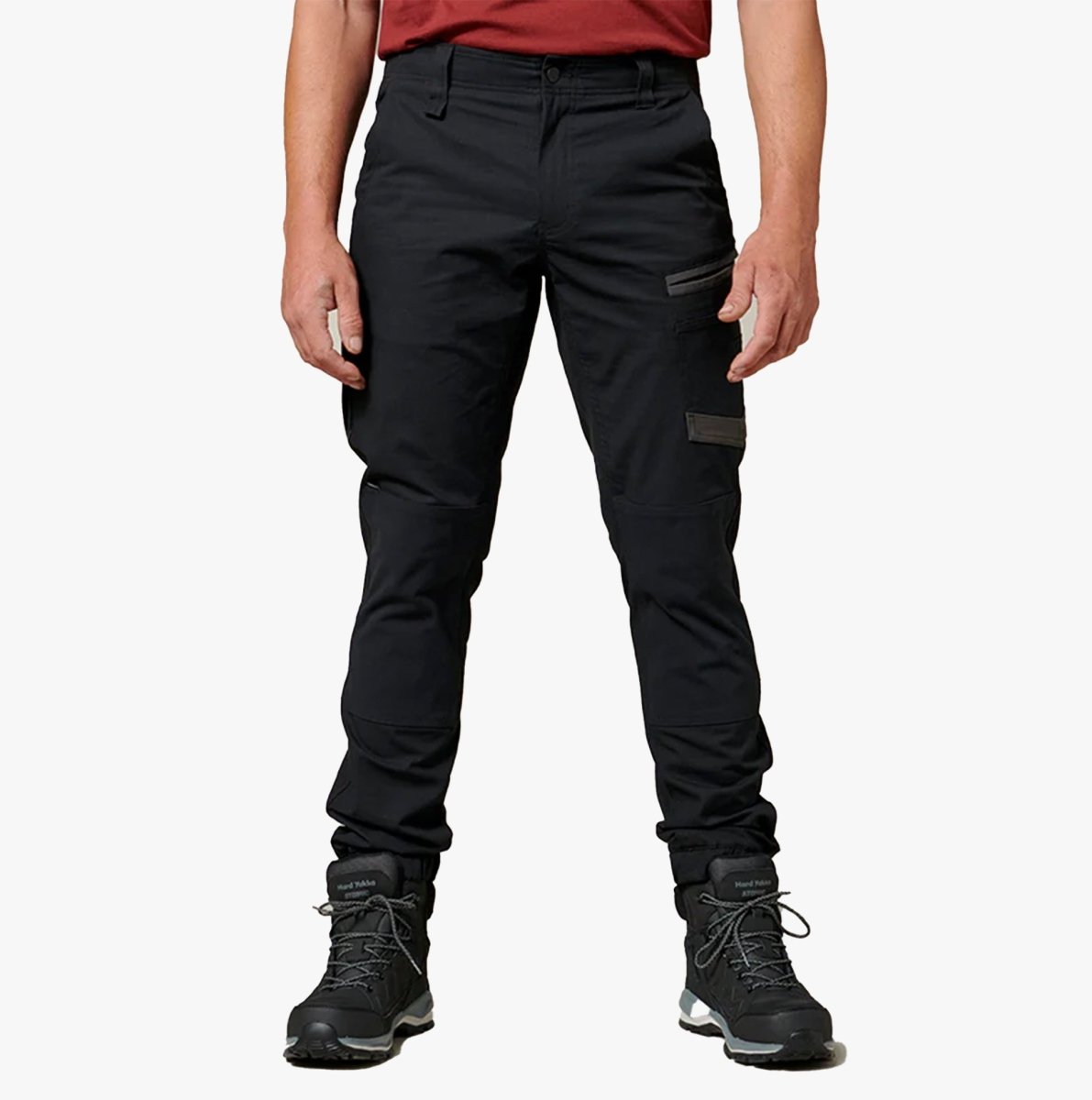 Hard Yakka RAPTOR CUFF Mens Work Trousers Black 34708 - 59371 - 03 | STB.co.uk