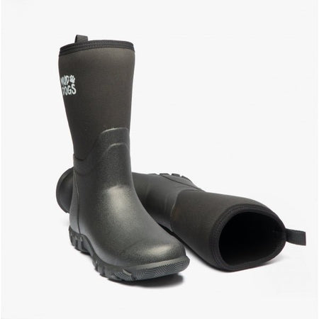 Mud Dogs RUTLAND MID Unisex Neoprene Wellington Boots Black RF9002 - BLK - 3 | STB.co.uk