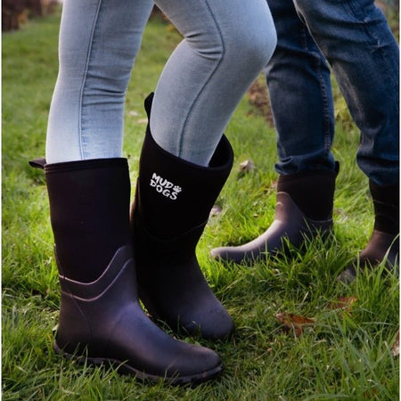 Mud Dogs RUTLAND MID Unisex Neoprene Wellington Boots Black RF9002 - BLK - 3 | STB.co.uk