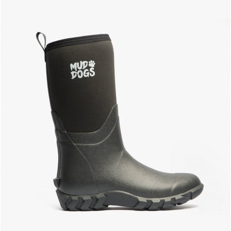 Mud Dogs RUTLAND MID Unisex Neoprene Wellington Boots Black RF9002 - BLK - 3 | STB.co.uk