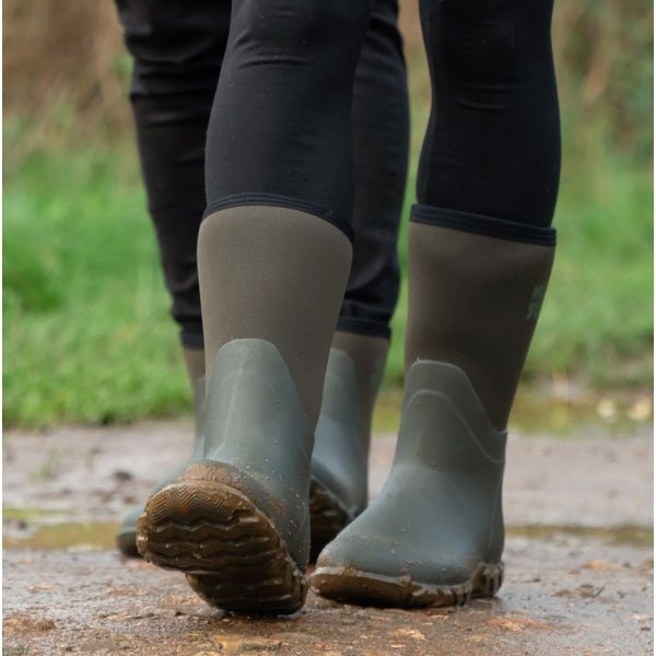 Mud Dogs RUTLAND MID Unisex Neoprene Wellington Boots Olive RF9002 - OLV - 3 | STB.co.uk