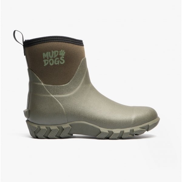 Mud Dogs RUTLAND SHORT Unisex Neoprene Wellington Boots Olive RF9003 - OLV - 3 | STB.co.uk