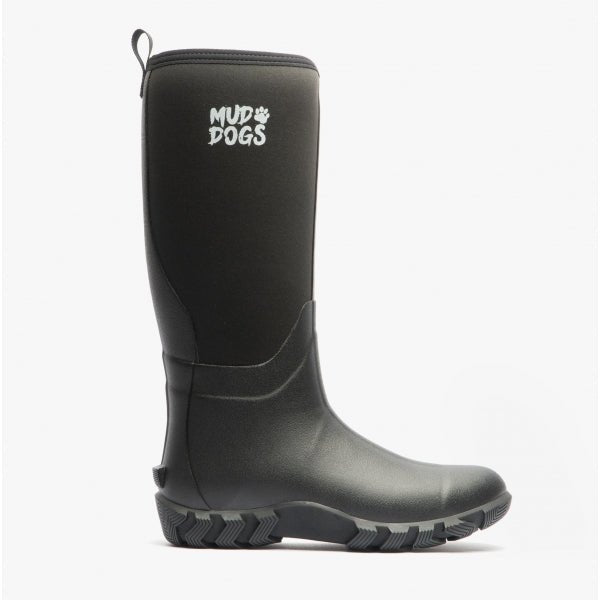 Mud Dogs RUTLAND TALL Neoprene Wellington Boots Black RF9001 - BLK - 3 | STB.co.uk