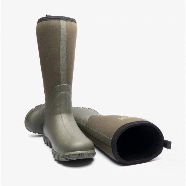 Mud Dogs RUTLAND TALL Neoprene Wellington Boots Olive RF9001 - OLV - 3 | STB.co.uk