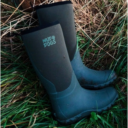 Mud Dogs RUTLAND TALL Neoprene Wellington Boots Olive RF9001 - OLV - 3 | STB.co.uk