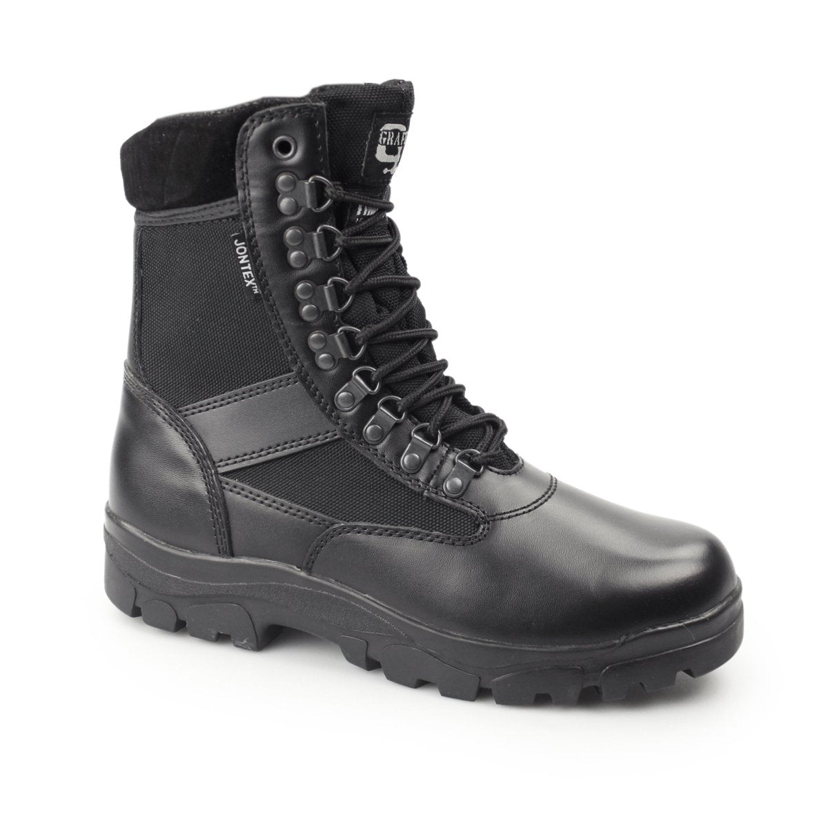 Grafters SNIPER Unisex Leather Work Boots Black M482A - 3 | STB.co.uk