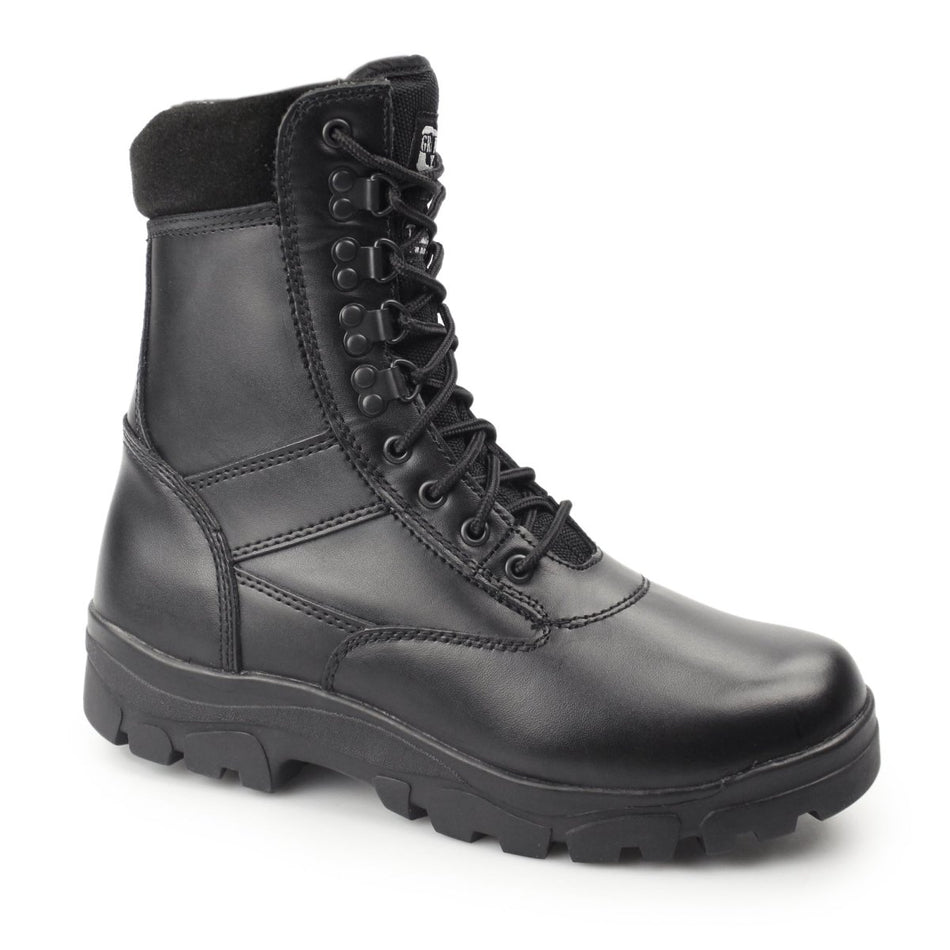 Grafters TOP GUN Unisex Leather Work Boots Black M671A - 3 | STB.co.uk